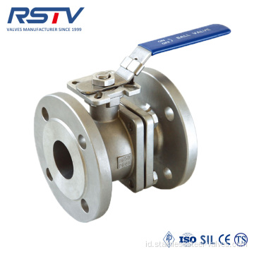 2PC DIN PN16/PN40 Flange Floating Ball Valve